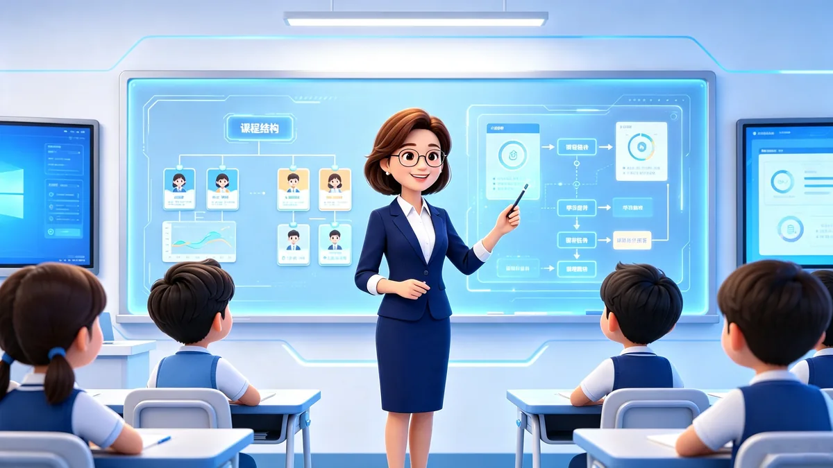 教：课堂教学场景配图