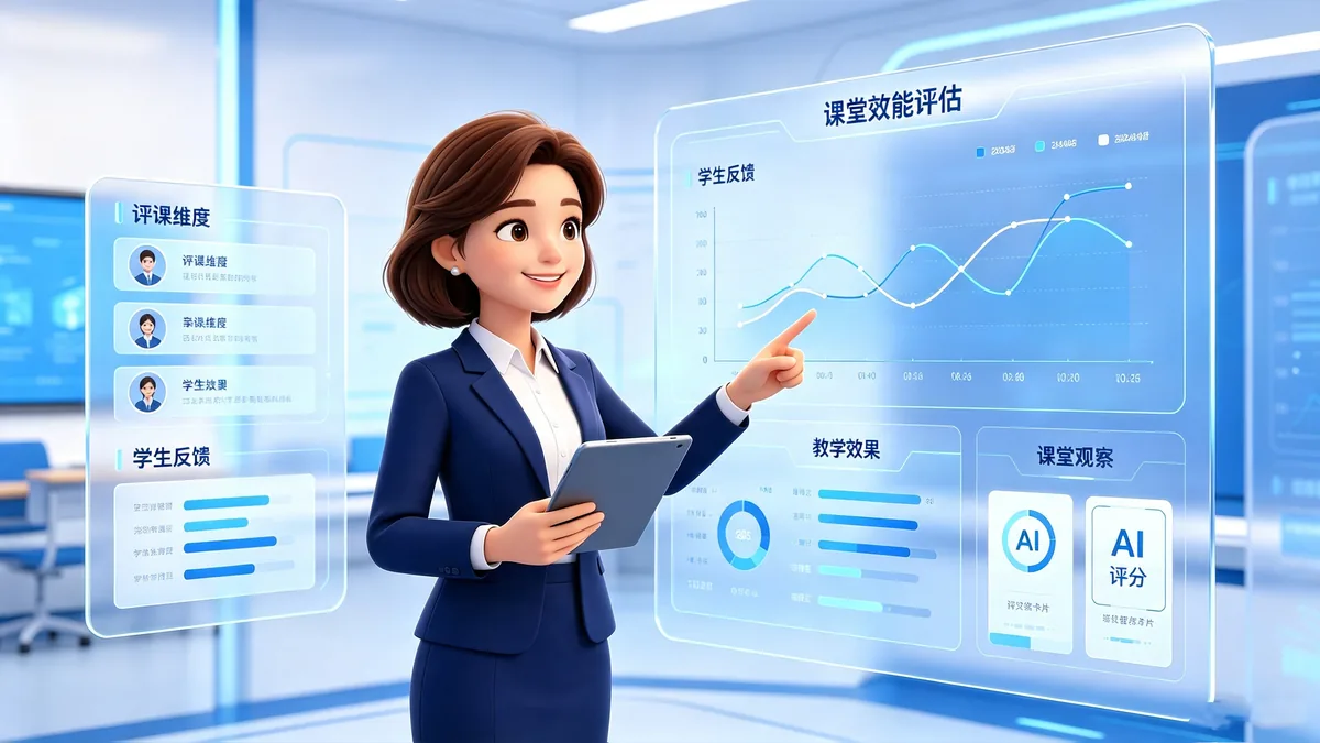 评：课堂评价场景配图